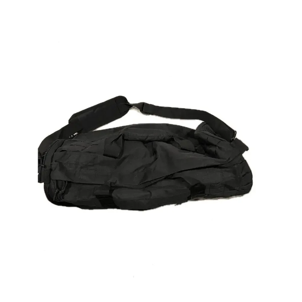 XL Tactical Canvas Black Duffel 22